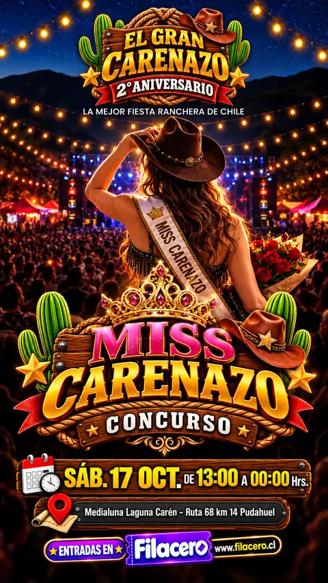 Afiche El Gran Carenazo · Miss Carenazo